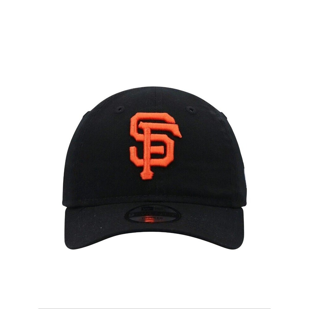 New Era NWT San Francisco Giants 9FORTY Adjustable Hat Black Baseball Cap Cotton